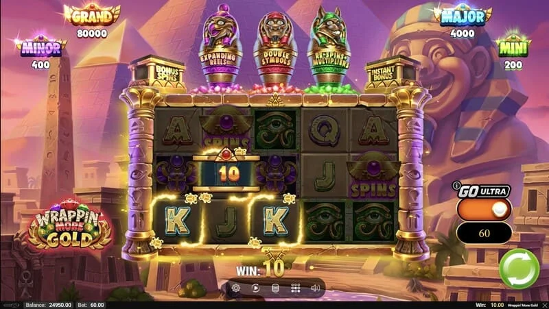 Wrappin' More Gold - winst in het basisspel
